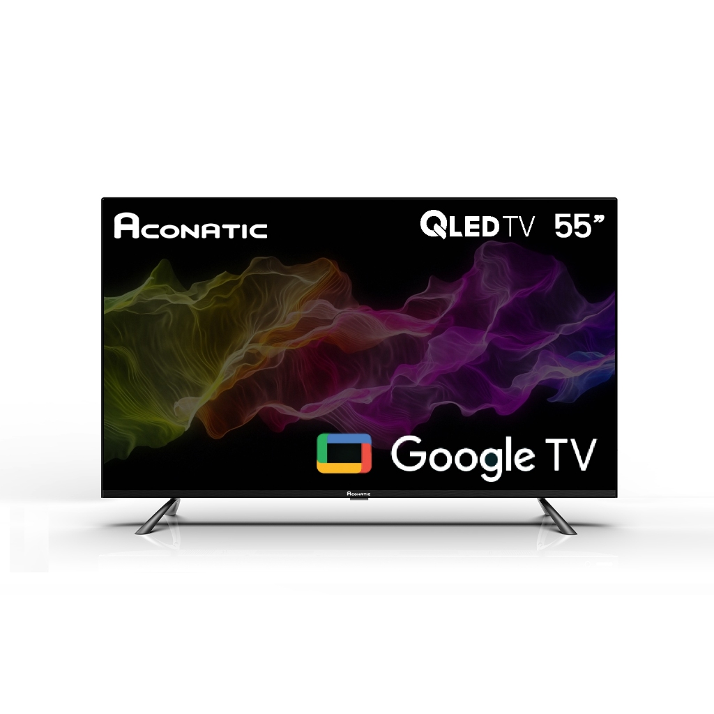Aconatic Google TV 4K QLED รุ่น 55Q710AN ขนาด 55 นิ้ว ระบบปฏิบัติการ Google ใหม่ล่าสุดใหม่ล่าสุด