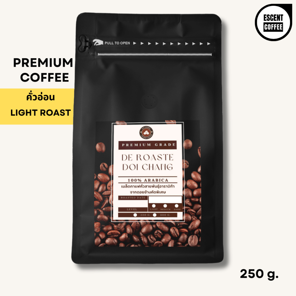 เมล็ดกาแฟดอยช้างอาราบิก้า คั่วอ่อน - เกรดพรีเมียม ขนาด 250 กรัม - รูปที่ 3