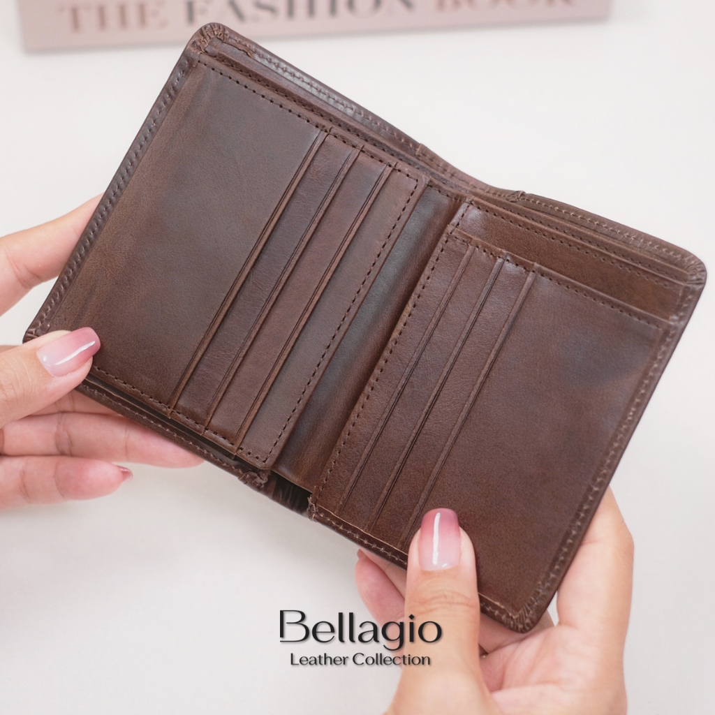 Bellagio รุ่น Danilo Wallet กระเป๋าสตางค์ผู้ชายหนังวัวแท้ สไตล์ Modern Minimal