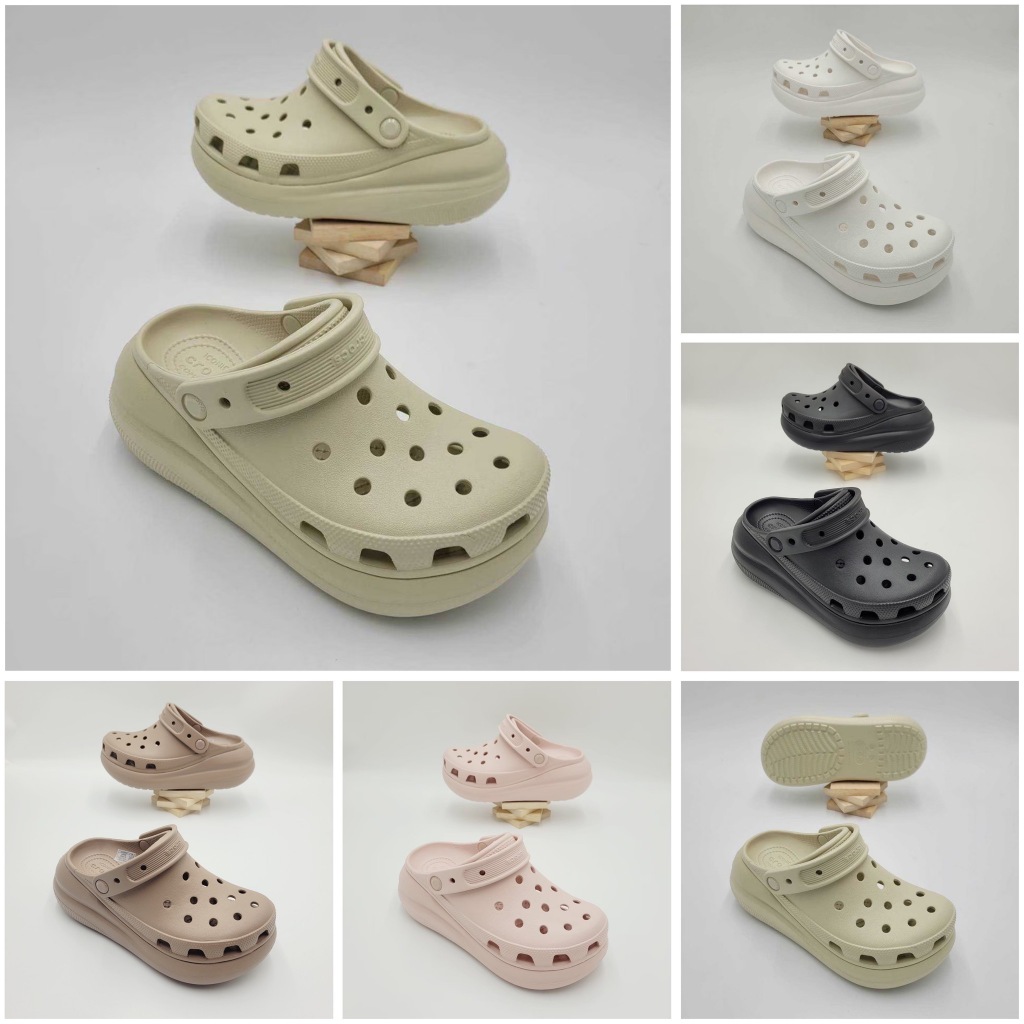 รองเท้าลำลองแฟชั่น สไตล์ Crocs Classic Crush Clog