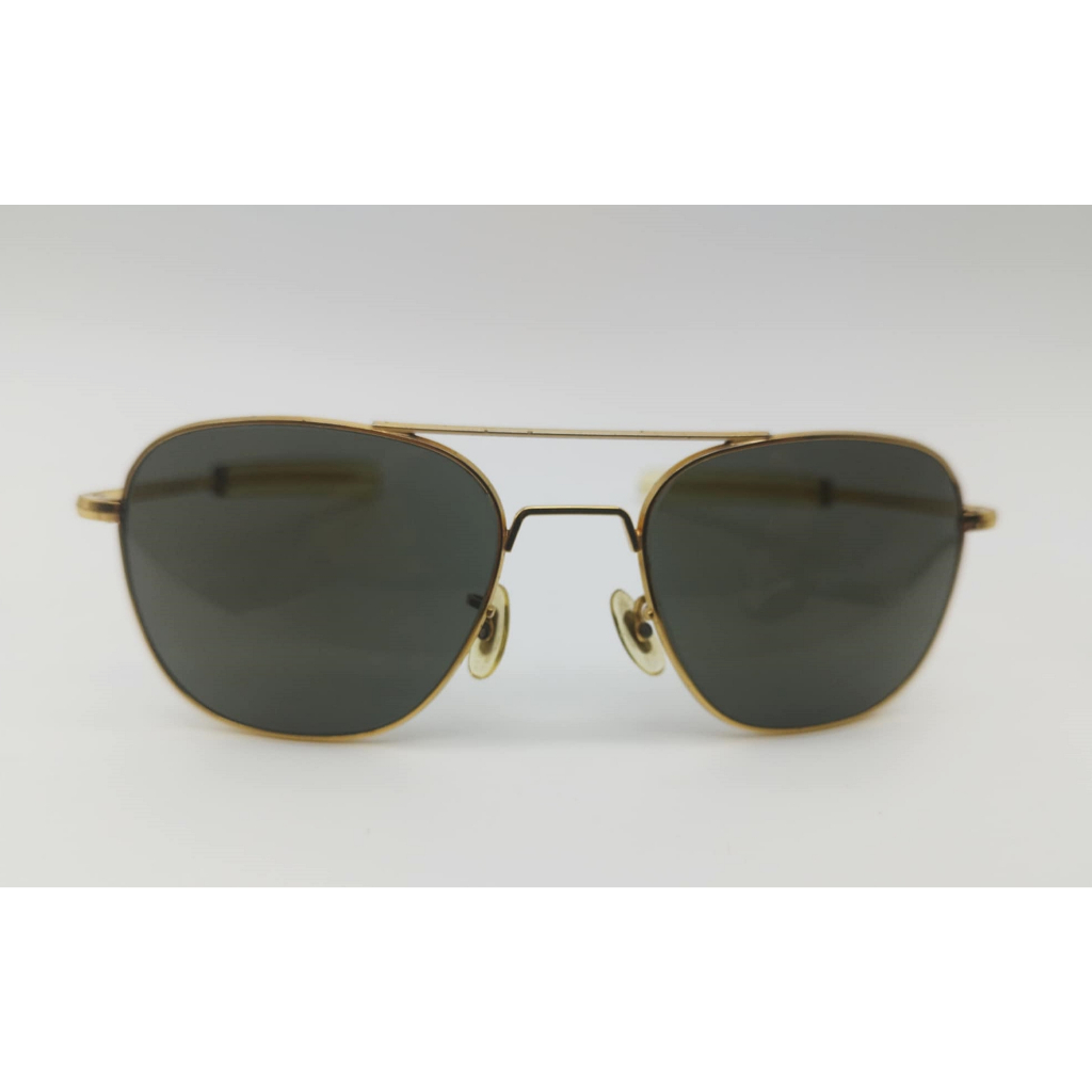 แว่นกันแดดนักบิน RANDOLPH ENGINEERING GOLD PILOT AVIATOR ขนาด 5 1/2 นิ้ว มือสองนำเข้าจากญี่ปุ่น