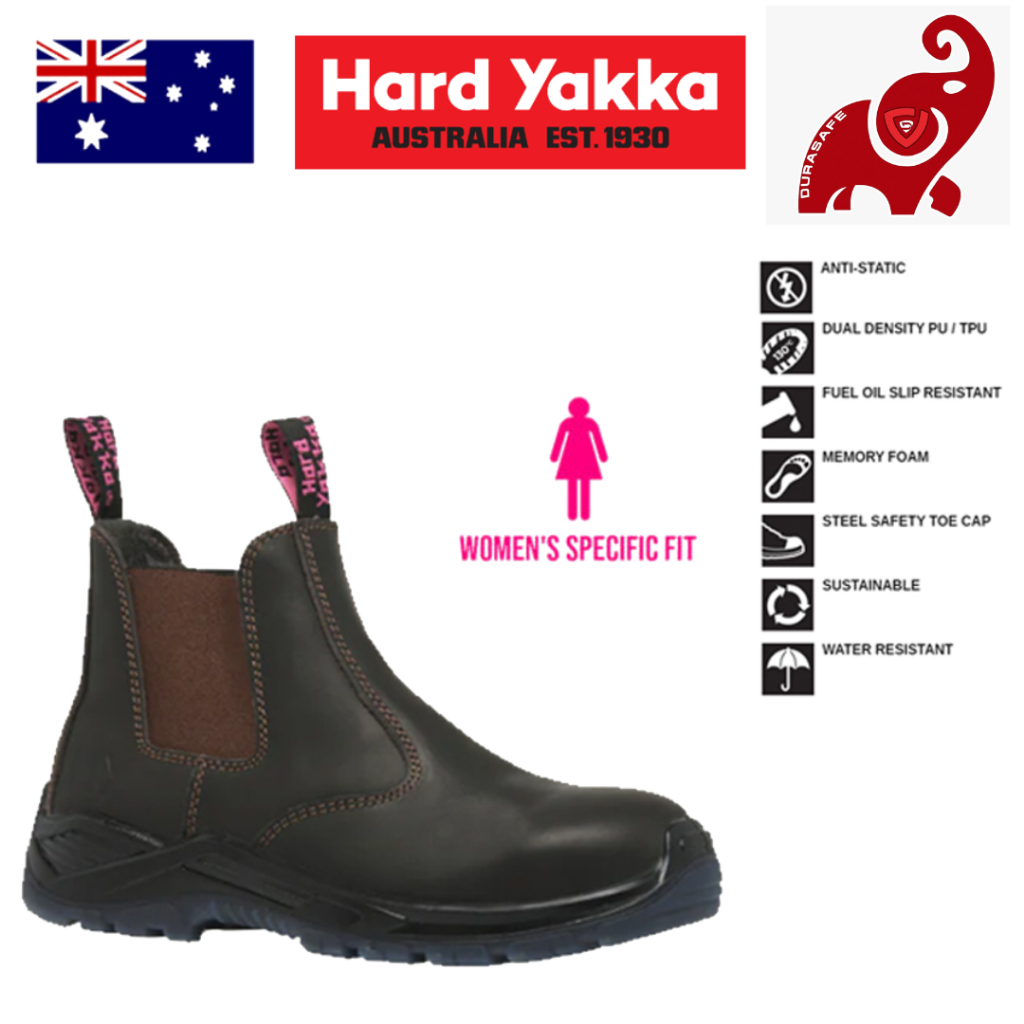 รองเท้าเซฟตี้ HARD YAKKA Y60253 Banjo Brown Women