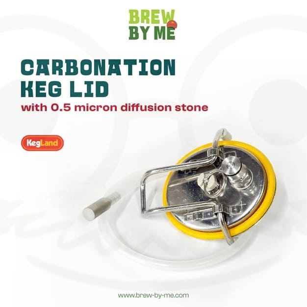 Carbonation Keg Lid with 0.5 Micron Diffusion Stone - ฝาถัง Keg พร้อมสายยาง