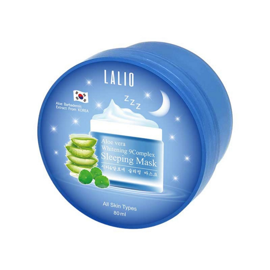 LALIO สลีปปิ้ง มาส์ก ALOE VERA WHITENING 9COMPLEX SLEEPING MASK 80 กรัม 1 ชิ้น