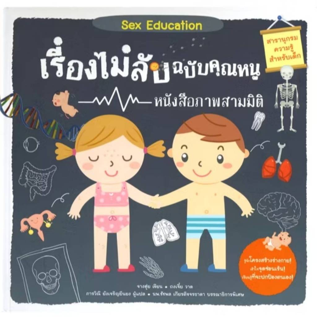 เรื่องไม่ลับฉบับคุณหนู (ปกแข็ง) ภาพ Flip Flap เปิดปิดได้ ปูพื้นฐานเพศศึกษาเด็กเล็ก เสริมพัฒนาการ