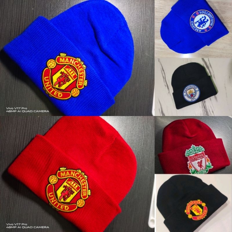 หมวกไหมพรม แมนยู MAN U & Liverpool,เชลซี,แมนcity