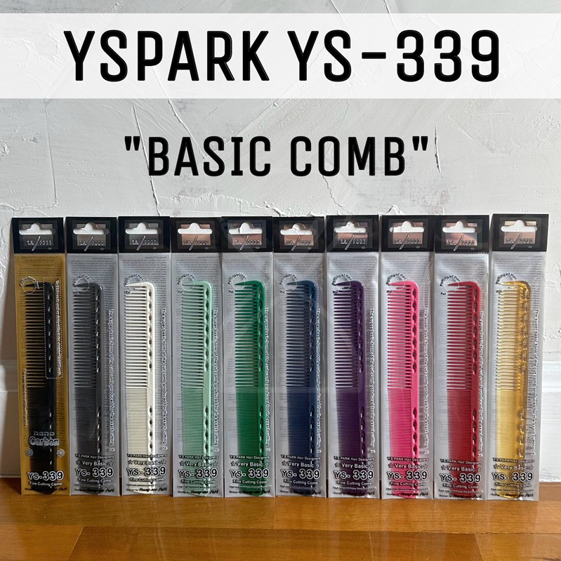 (พร้อมส่ง/ของญี่ปุ่นแท้ราคาถูกที่สุด) YS Park YS-339 Signature Cutting Comb (180mm) หวีตัดผม หวีซอยเ