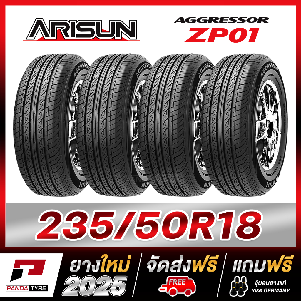 THA-ARISUN 235/50R18 ยางรถยนต์ขอบ18 รุ่น ZP01 x 4 เส้น (ยางใหม่ผลิตปี 2025)