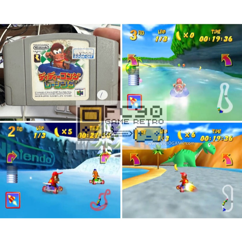ตลับเกมดังกี้คอง Diddy Kong Racing [N64] ตลับมือสอง สำหรับนักสะสมเกมเก่ายุค90 นินเทนโด้ 64bit Ninten