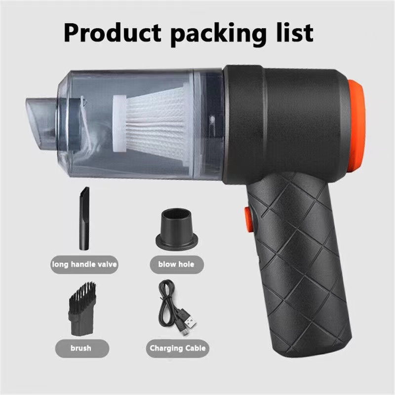เครื่องดูดฝุ่นในรถ 65000Pa เป่า/ดูด/การดูดซุปเปอร์เฮอริเคน 5000mAh 550W เครื่องดูดฝุ่นไร้สาย ที่ดูดฝ