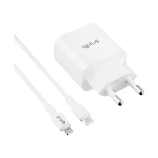อะแดปเตอร์ QPLUS Wall Charger 1 USB-C 20W พร้อมสายชาร์จ USB-C to Lightning 1 เมตร by Studio7