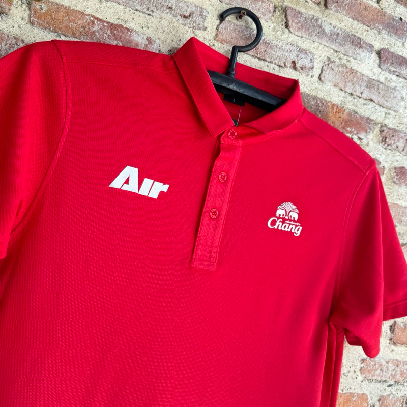 เสื้อโปโลแขนสั้น รุ่น AIR+ช้าง ผ้าสวมใส่สบาย ระบายอากาศได้ดี ใส่ด้ทั้งชาย-หญิง มีไซส์ S-5L