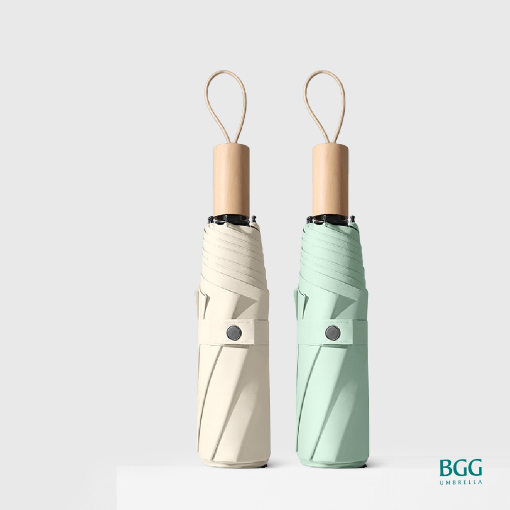 ร่มพับกันแดด กันยูวี 100% ทนลมแรง BGG Umbrella พกพาสะดวก แห้งไว