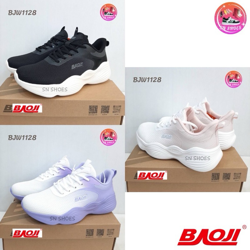 รองเท้าผ้าใบ BAOJI เเท้100% BJW 1128 รองเท้าผ้าใบผู้หญิง ไซร้ 37-41