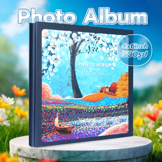 ขายส่ง‼️ photobook อัลบั้มใส่รูปภาพ 500รูป 200รูป 4x6นิ้ว อัลบั้มรวมความทรงจำ มีหลายลายให้เลือก