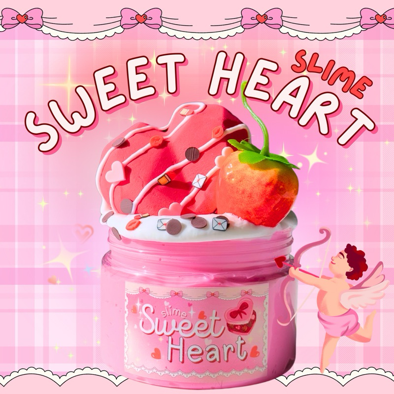 สไลม์ วาเลนไทน์ sweet heart กลิ่นหอมน่ารัก เลือกสูตรสไลม์ได้