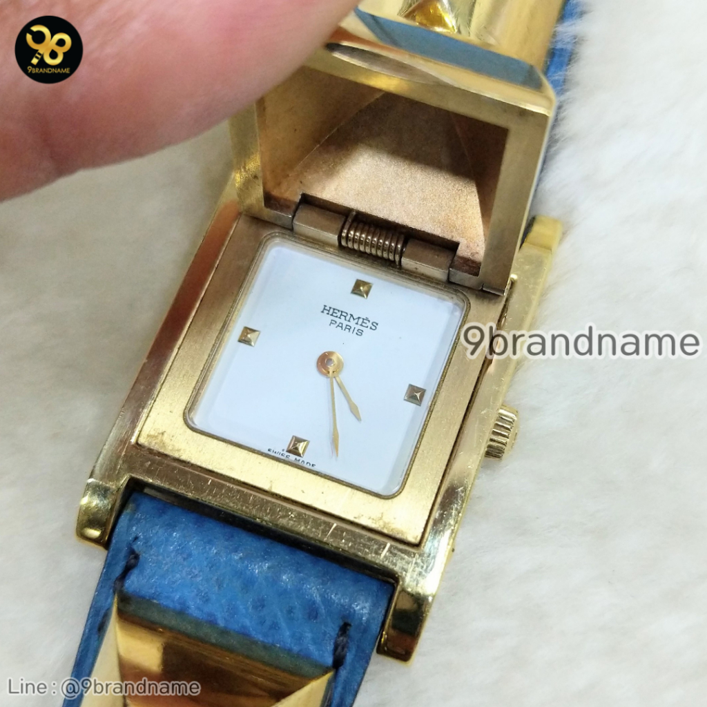 นาฬิกา Hermes Medor สีขาว ขนาด 23mm สำหรับผู้หญิง