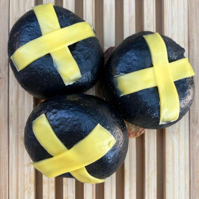 ส่งทุกวันเสาร์ (แพค 3ชิ้น) CHARCOAL Cheddar cheese Sourdough Bagel ชาร์โคล ชีส ซาวโดว์ ยีสต์ธรรมชาติ
