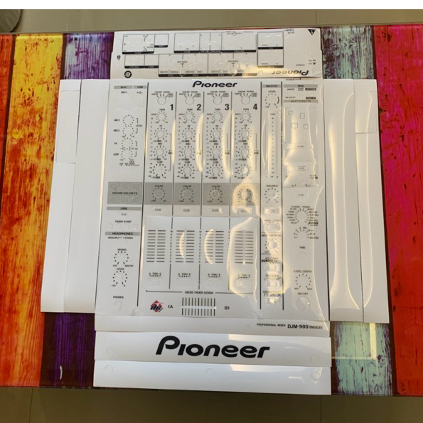 Skin cover DJ for DJM 900nexus สีขาว สติกเกอร์ ติดเครื่อง DJ สำหรับเครื่องเล่น DJM 900nexus