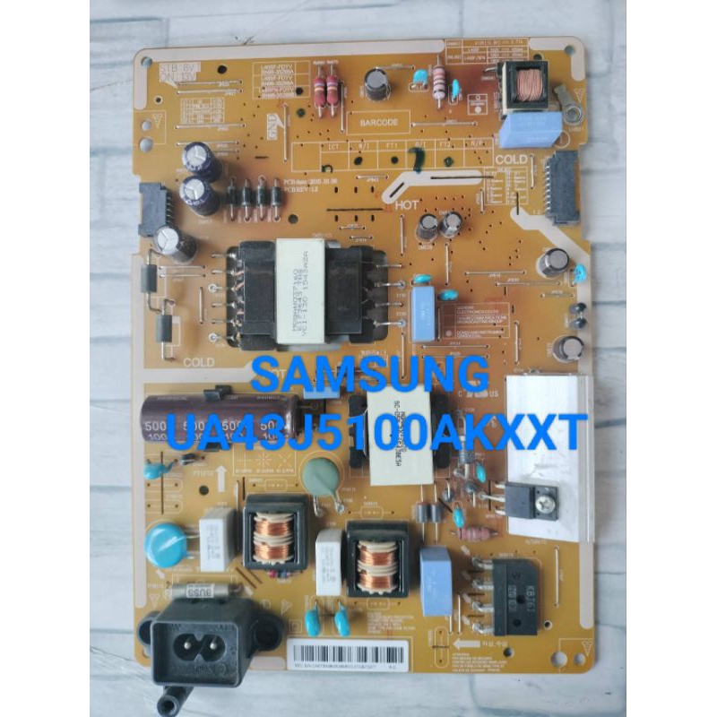 บอร์ดเพาเวอร์ซัพพลายทีวี samsung 43 นิ้วรุ่นUA43J5100AKXT