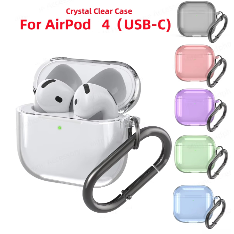 <พร้อมส่ง> Case for Airpods Gen 4 เคสใสสำหรับแอร์พอท Gen 4 พร้อมห่วงคล้อง