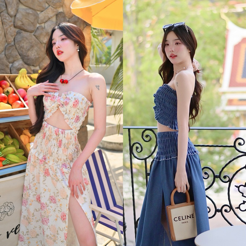 อ่างแก้ว เดรส เดรสเกาะอก @narystudio