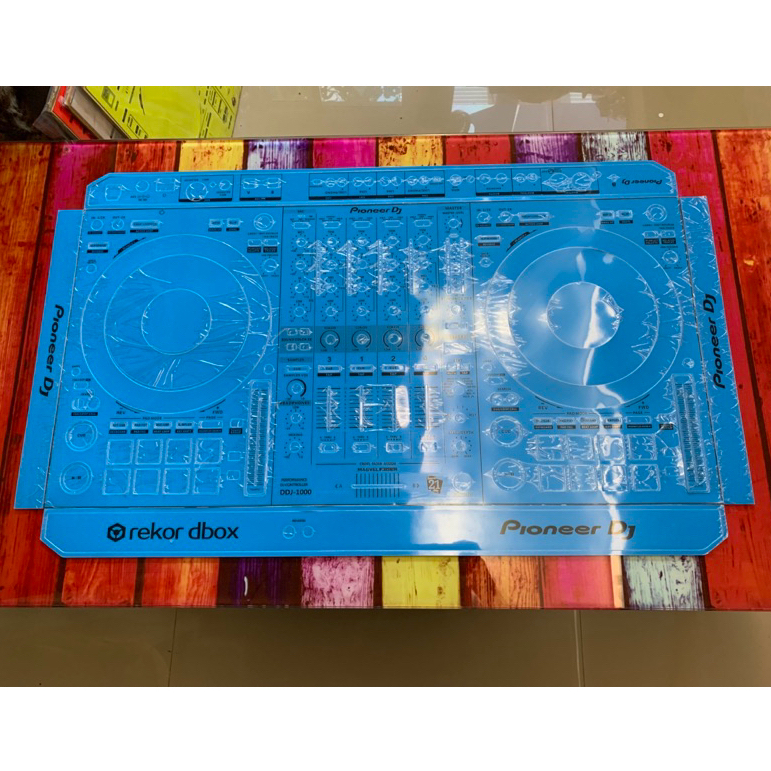 Skin cover dj for DDJ 1000 สีนำ้เงิน สติกเกอร์ สำหรับเครื่องเล่นDJ รุ่น DDJ 1000