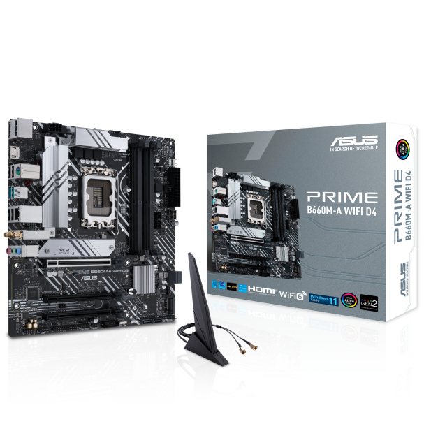 MAINBOARD (เมนบอร์ด) 1700 ASUS PRIME B660M-A WIFI D4 (DDR4) ประกันศูนย์ พร้อมส่ง