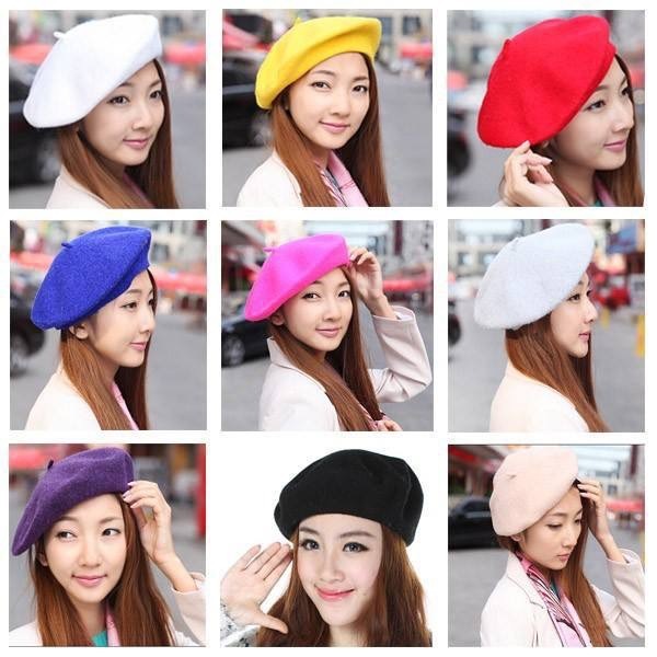 หมวกเบเร่ต์ ใส่แฟชั่นกันหนาว ใส่เที่ยว ราคาประหยัด พร้อมส่งในไทย