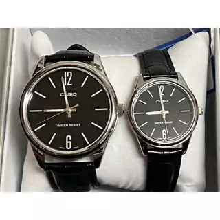 (กล่องคลีม) นาฬิกาคู่ Casio ชาย/หญิง 40/28 มม รุ่น MTP-V005 LTP-V005 LTP-V005D ของแท้ รับประกันศูนย์ 1 ปี