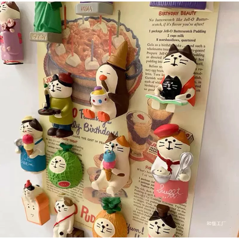 ร้านไทย พร้อมส่ง! แม่เหล็กติดตู้เย็น แม็กเนต มีหลายแบบหลายลายสไตล์ญุี่ปุ่น zakka ที่ติดตู้เย็น