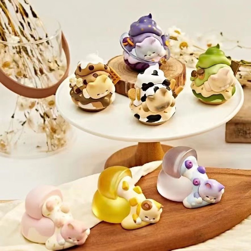 (ย149)โมเดล : Momo Dessert Cat Series Blind Box