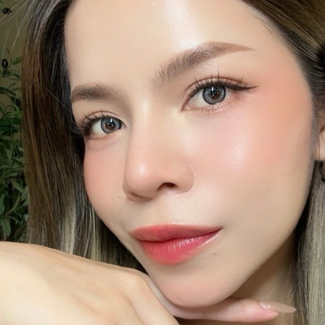 คอนแทคเลนส์ รายเดือน Mini Roxy brown / gray วัสดุ Silicone Hydrogel DIA 14.0 สีธรรมชาติ MAYALENS รูปที่ 5