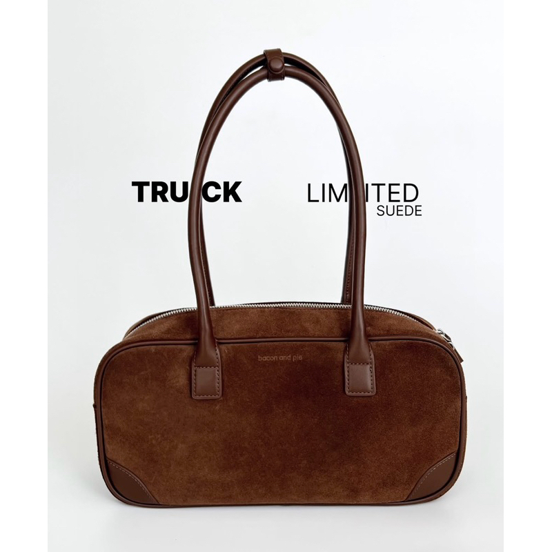 (ใช้โค้ด 20% เหลือ‼️2,320฿-3,250฿‼️)New!! Baconandpie Truck Bag สี Mocha, Limited Suede