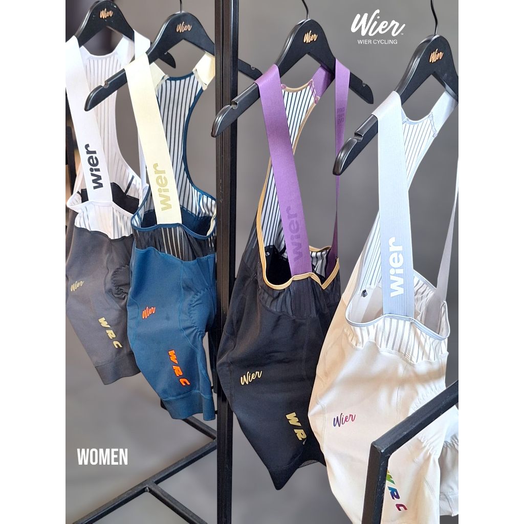 WOMEN BIB PRO TEAM EVO 4 สีใหม่ Black/Blue/Grey/Beige กางเกงจักรยาน กางเกงเอี้ยมขี่จักรยาน กางเกงปั่นจักรยาน คุณภาพสูง