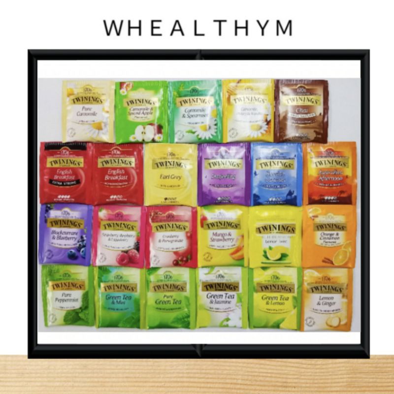 (Set 1) ชา ทไวนิงส์ ชาซอง [แบ่งขาย] Twinings Tea / asha / Live Well ชาอังกฤษแท้ English Breakfast / Earl Grey / Camomile