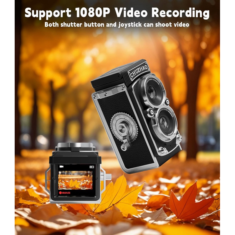 [กรุณาทักแชทก่อนสั่งซื้อ] **ของแท้**Chuzhao Camera Digital TLR (กล้องดิจิตอลวินเทจขนาดเล็ก วิดีโอ FH