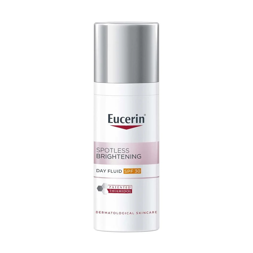 EUCERIN SPOTLESS DAY FLUID SPF30 50ML ครีมบำรุงหน้าใส สูตรกลางวัน ผสานสาร THIAMIDOL