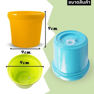 กระถางต้นไม้พลาสติก กระถางมินิมอล กระถางโมเดิร์นระบายน้ำได้ดีป้องกันรากเน่า พลาสติกแข็งแรงงานญี่ปุ่น