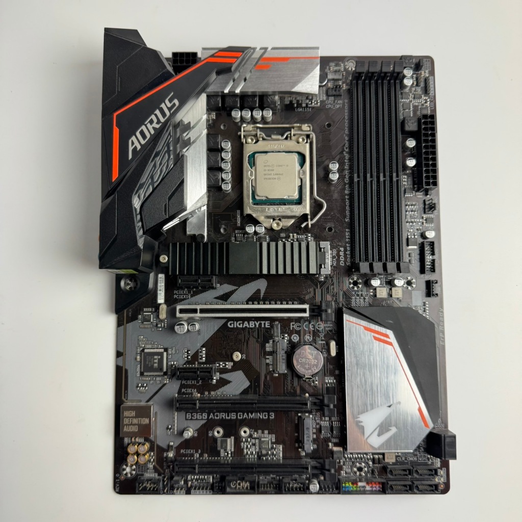 B360 AORUS GAMING 3 + I5 8500 3.0GHz Socket 1151 (8th Gen)มือ2 ไม่มีกล่อง ปก1เดือน