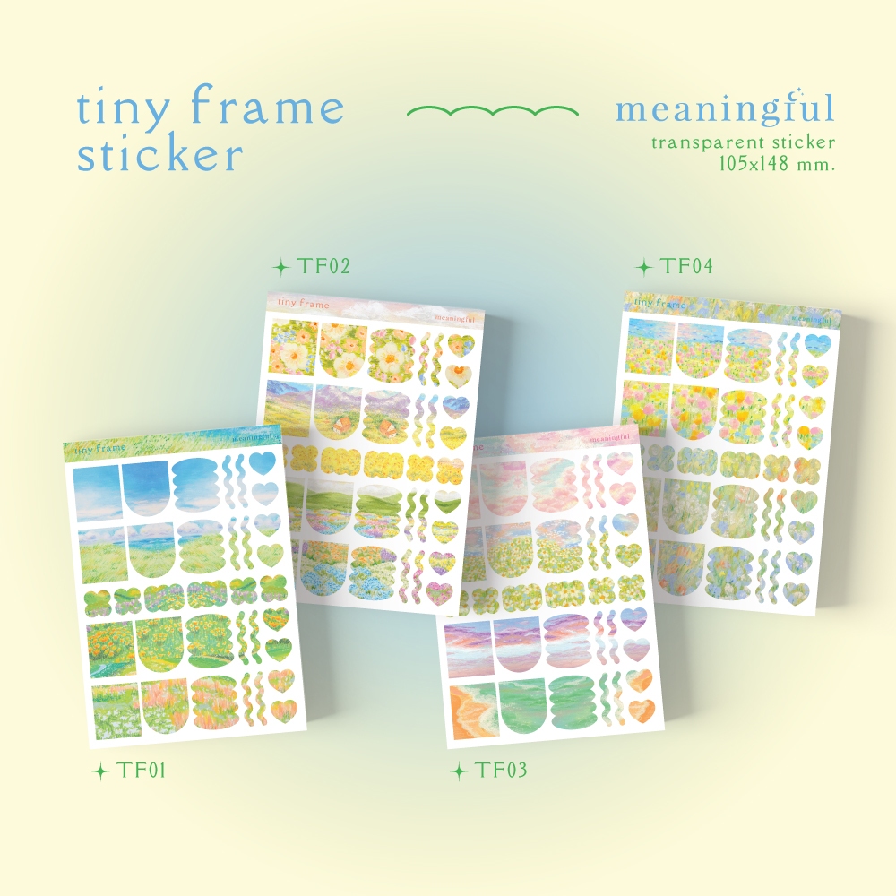 สติกเกอร์ตกแต่ง tiny frame {ขนาดพอดีกับ pocket planner} | Meaningful Sticker