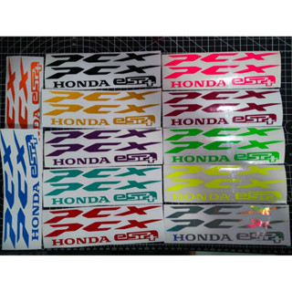 สติ๊กเกอร์ ติดทับ โลโก้ PCX  ( PCX ปี 21-24 ) สะท้อนแสง