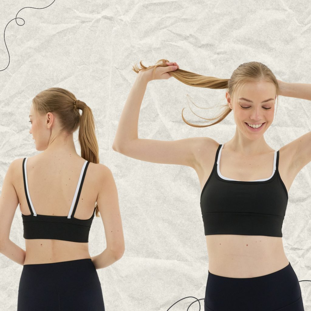 Riri Bra สปอร์ตบรา Two Tones สายเบิ้ลเล็ก Minimal but cute 7 สี  3 ไซส์ / พร้อมส่งจากไทย - รูปที่ 6