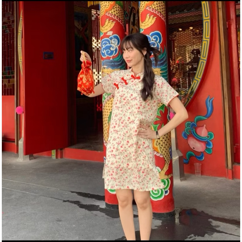 ชุดตรุษจีนร้าน 3pcs.backet_official สี pimrose