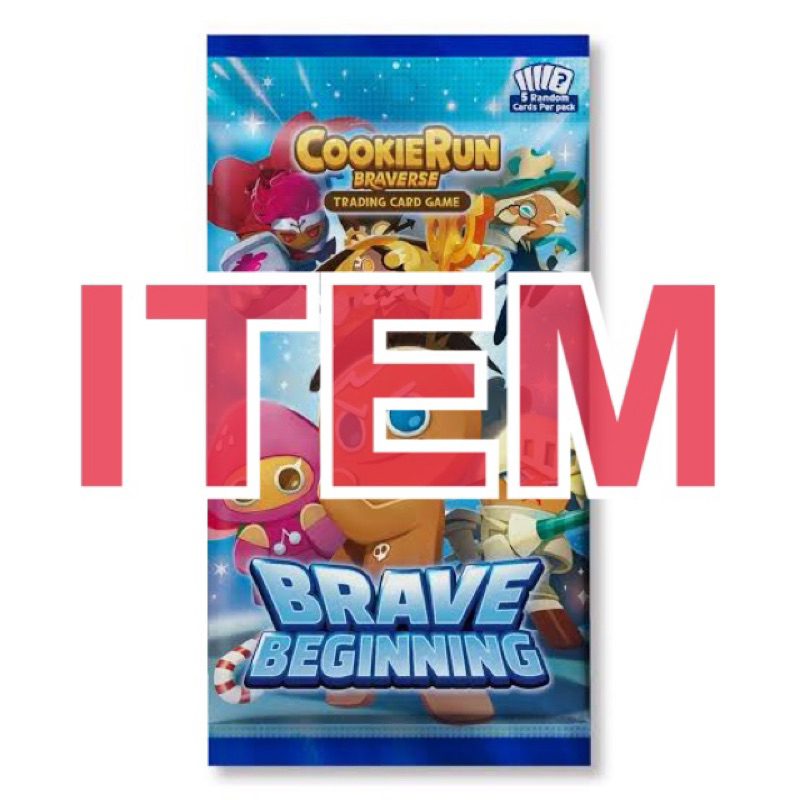 CookieRun Braverse TCG (Item)ไอเท็ม สีเเดง : Brave Beginning (Eng Ver.) การ์ดคุกกี้รัน
