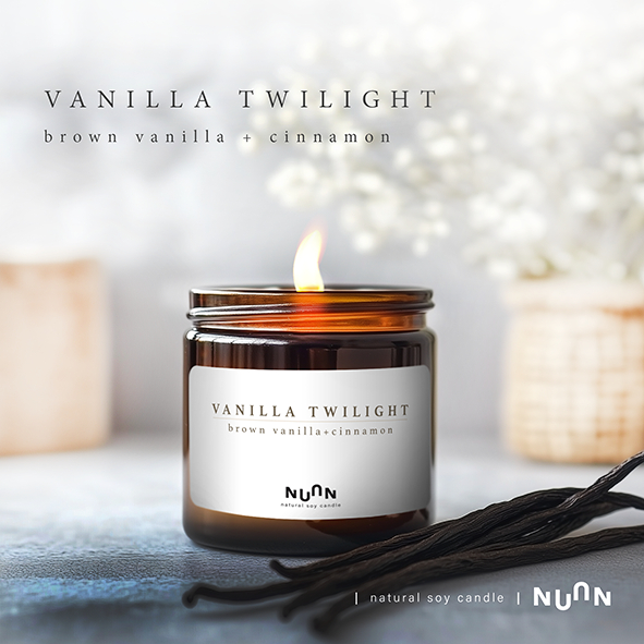 เทียนหอม NUAN ออแกนิค 100% Soy Wax scented candle มี 5 กลิ่นให้เลือก