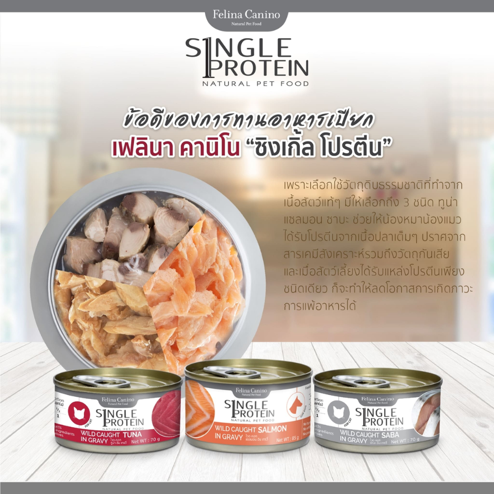 Felina Canio- สุนัข ไวด คอท ขนาด 85 กรัม**จำนวน 24 กระป๋อง **{อาหารเปียกสุนัข}