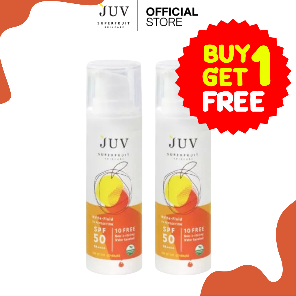 [1 แถม 1] JUV กันแดด สูตรแมท Matte-Fluid UV Protection SPF 50 PA++++ 30 ml