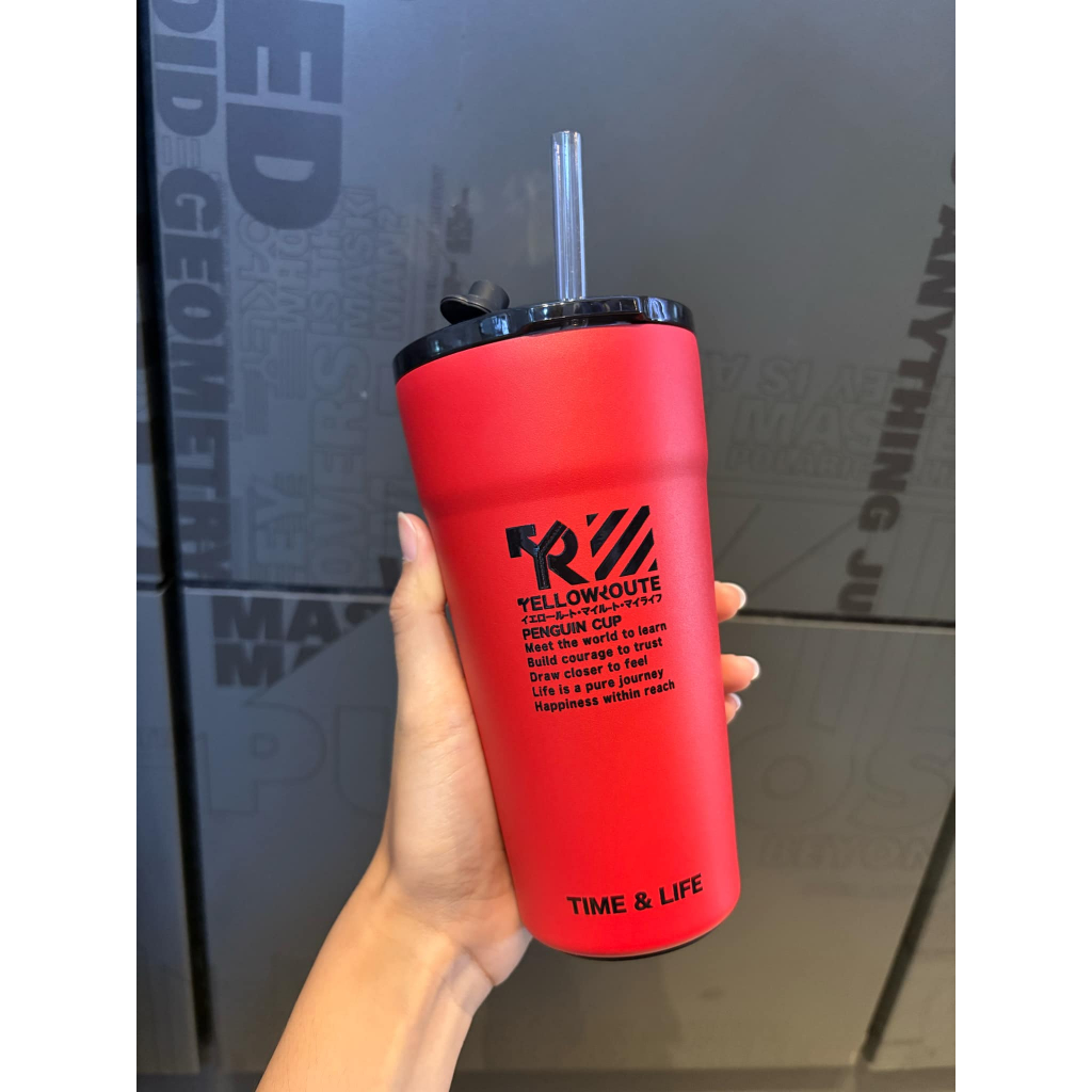 YELLOW ROUTE PENQUIN CUP #RED