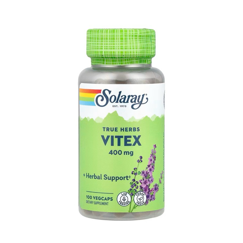 Vitex 400 mg. 100 เม็ด  ประจำเดือนมาไม่ปกติ ปรับความสมดุลย์ของฮอร์โมน